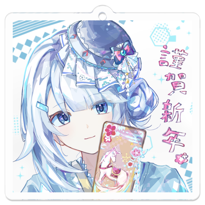 アクリルキーホルダー - 50 x 50 (mm)