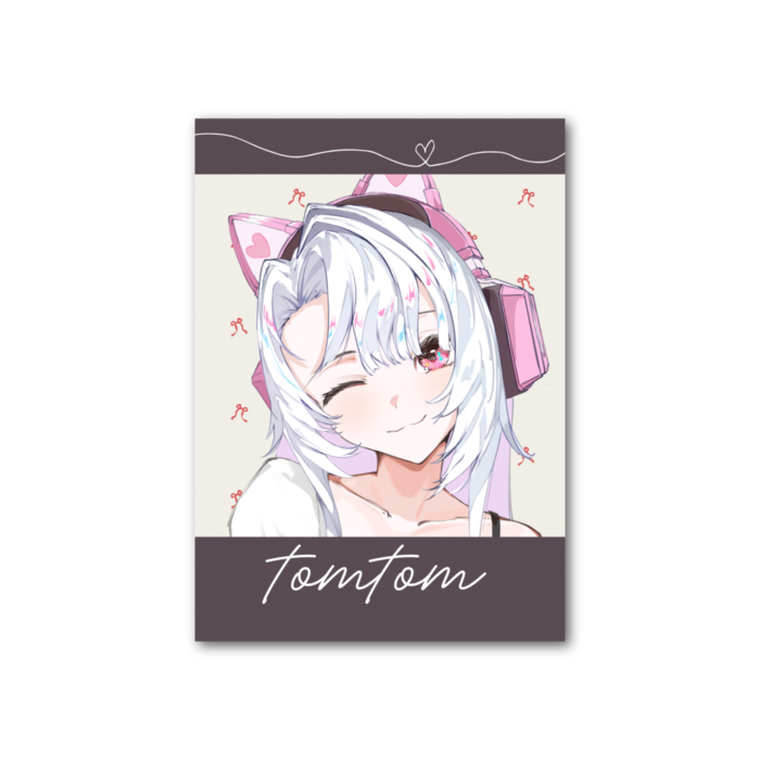 フォト風カード - 縦 - 片面