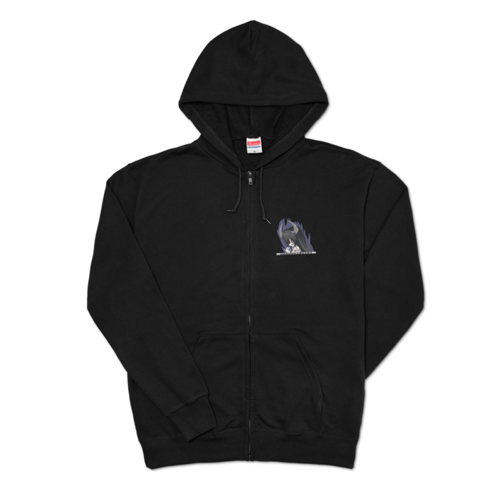 ジップパーカー - XL - ブラック