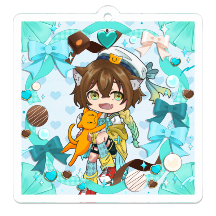 アクリルキーホルダー - 50 x 50 (mm)