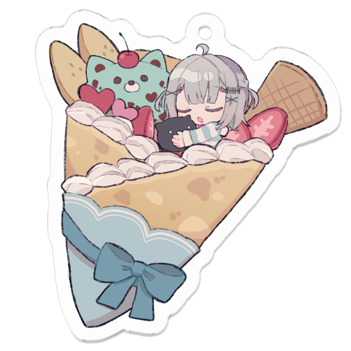 アクリルキーホルダー（コーティング） - 50 x 50 (mm)