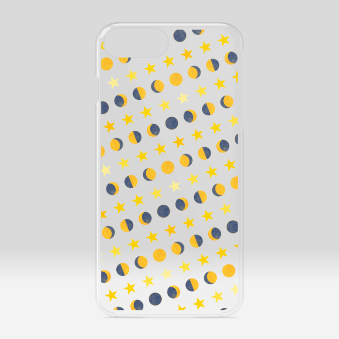 クリアiPhoneケース・月と星:iPhone 6 Plus / 7 Plus / 8 Plus