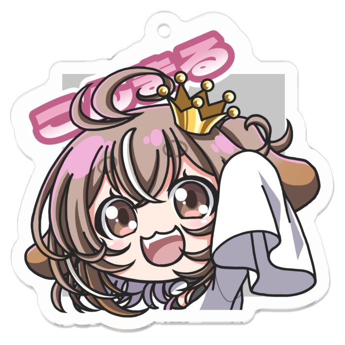 アクリルキーホルダー こんまる（コーティング） - 50 x 50 (mm)