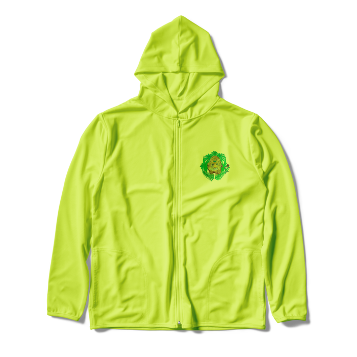 ジップパーカー - XL - ライトグリーン