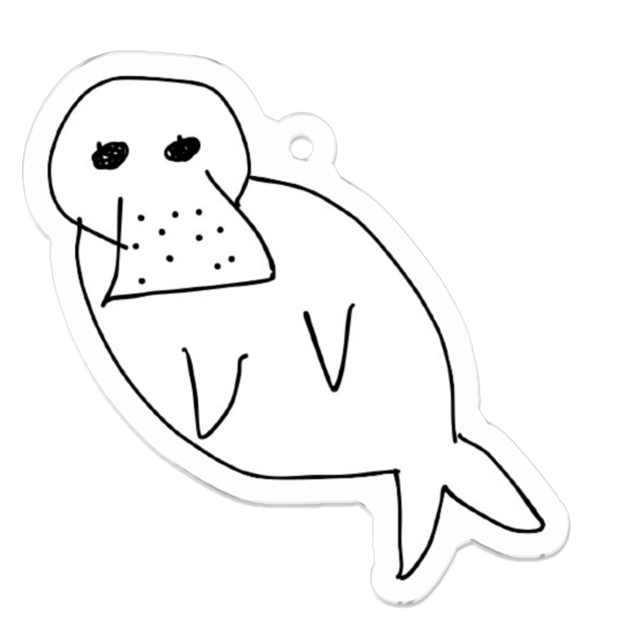 アクリルキーホルダー - 50 x 50 (mm)