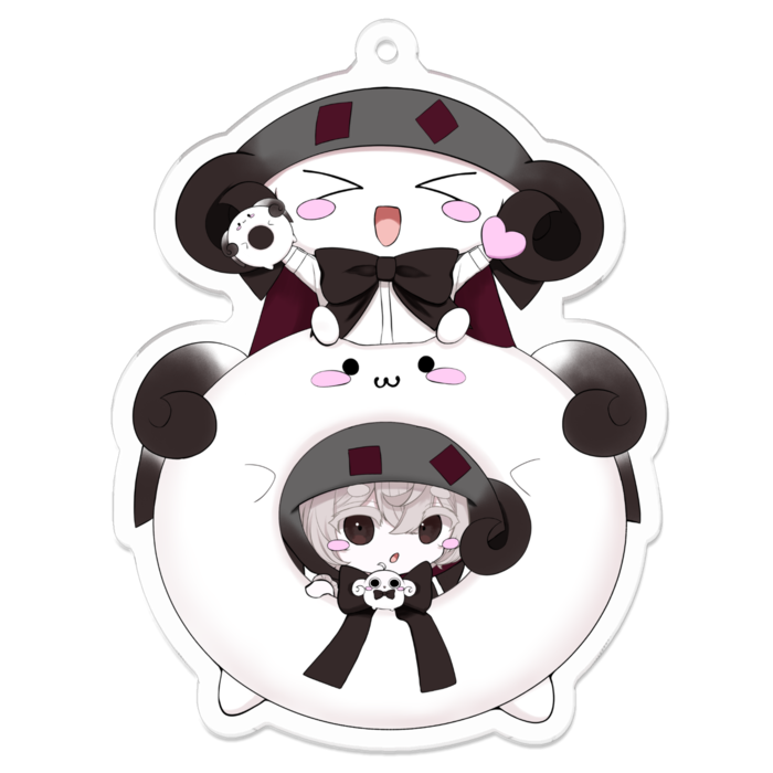 博士(本無)アクリルキーホルダー（コーティング） - 70 x 70 (mm)