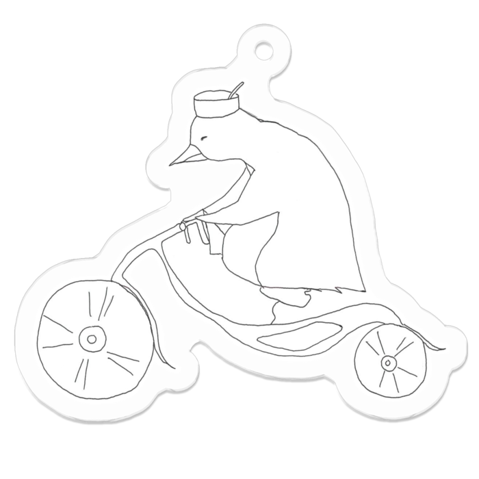 アクリルキーホルダー(コーティング) - 50 x 50 (mm)