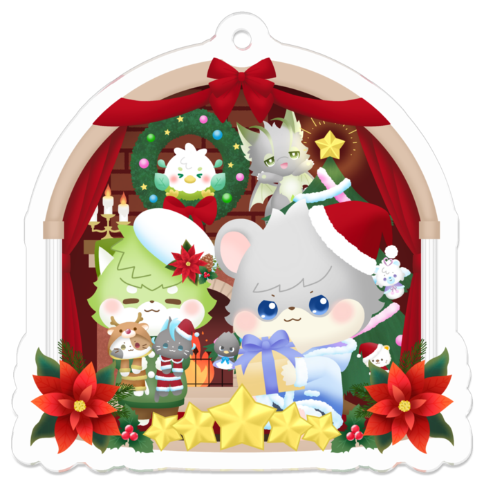 アクリルキーホルダー - 50 x 50 (mm)