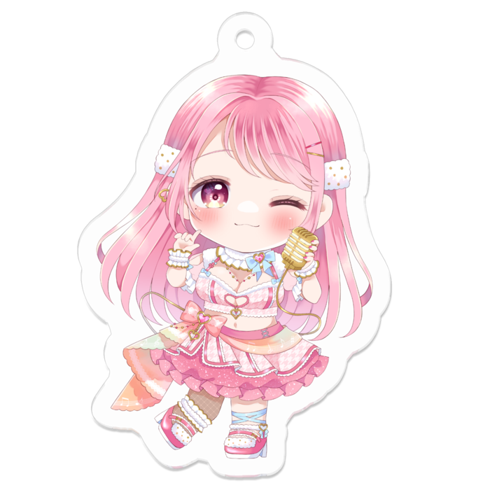 アクリルキーホルダー - 50 x 50 (mm)