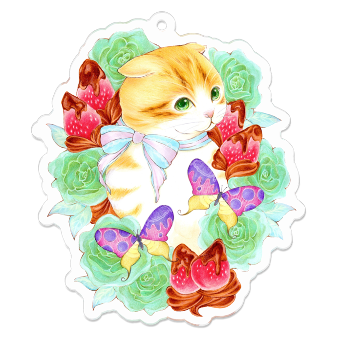 アクリルキーホルダー - 70 x 70 (mm)