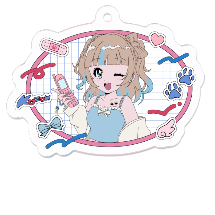 アクリルキーホルダー - 50 x 50 (mm)