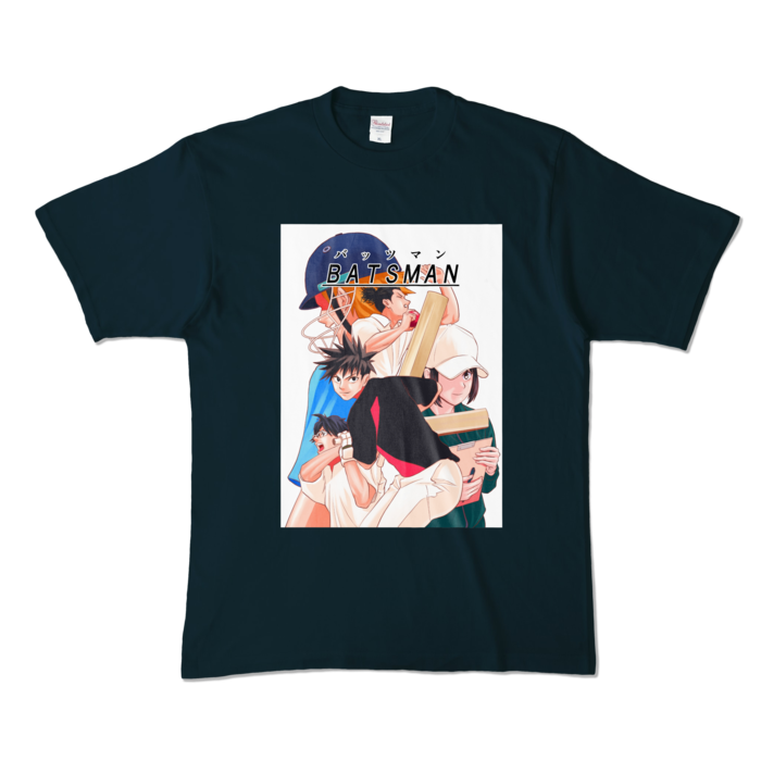 ネイビー クリケットマンガtシャツ Batsman バッツマン 東町青従オンラインショップ Booth