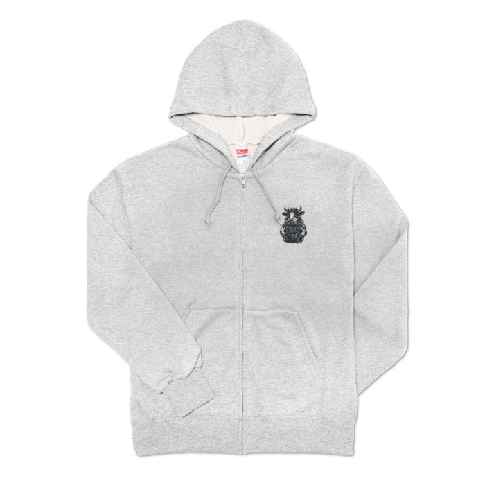 ジップパーカー - M - 杢グレー(2)