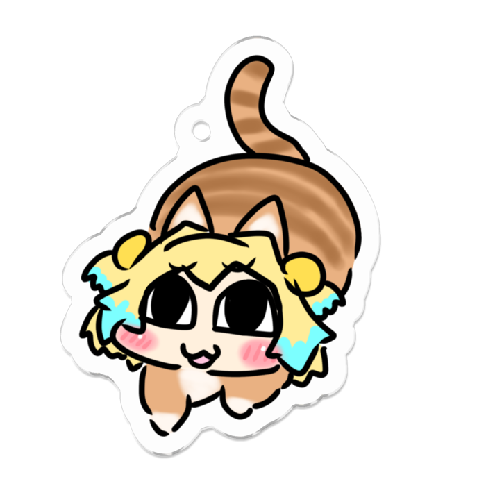 アクリルキーホルダー（コーティング） - 50 x 50 (mm)