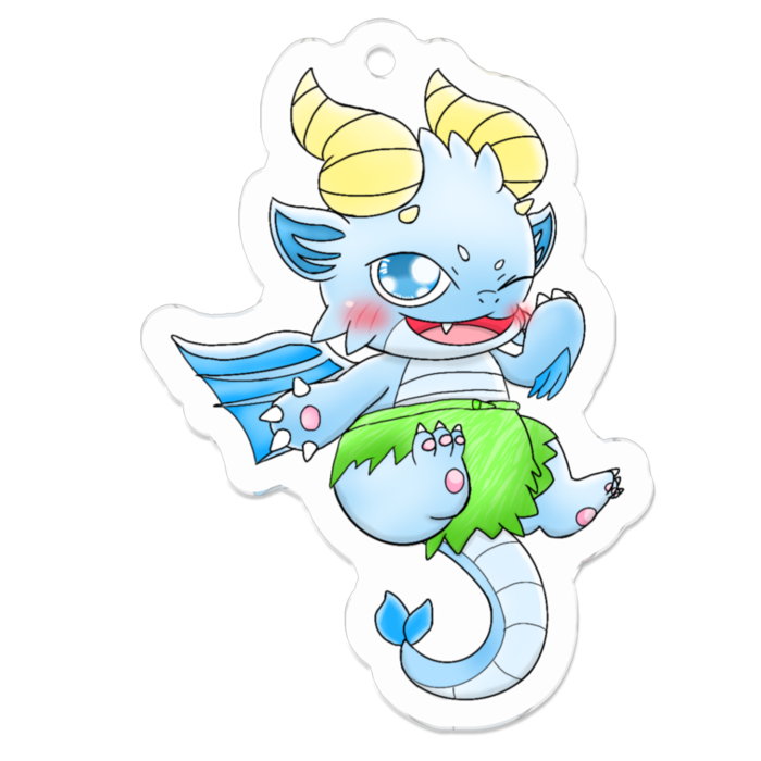 アグアくん アクリルキーホルダー (小) 50×50