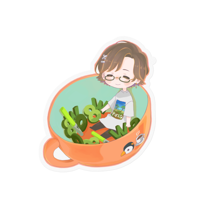 ステッカー - 100 x 100 (mm)