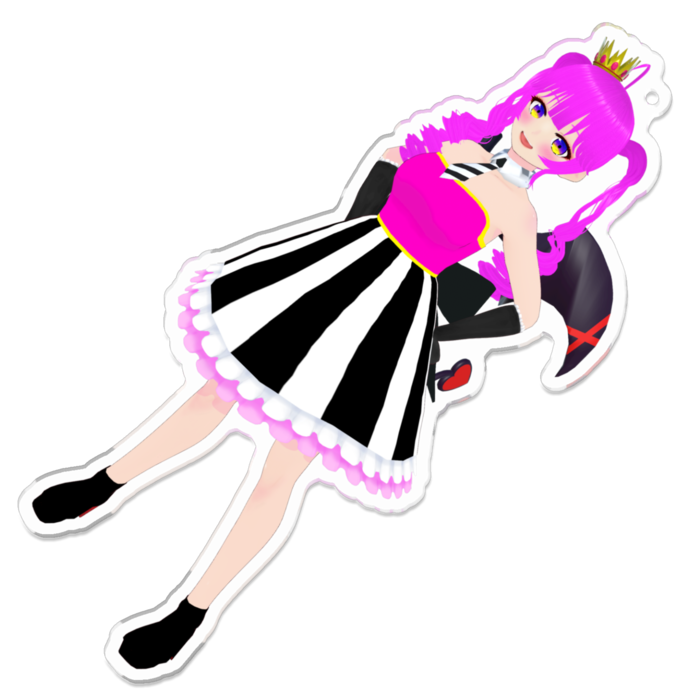 アクリルキーホルダー（コーティング） - 100 x 100 (mm)