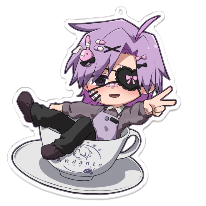 アクリルキーホルダー - 100 x 100 (mm)Miru