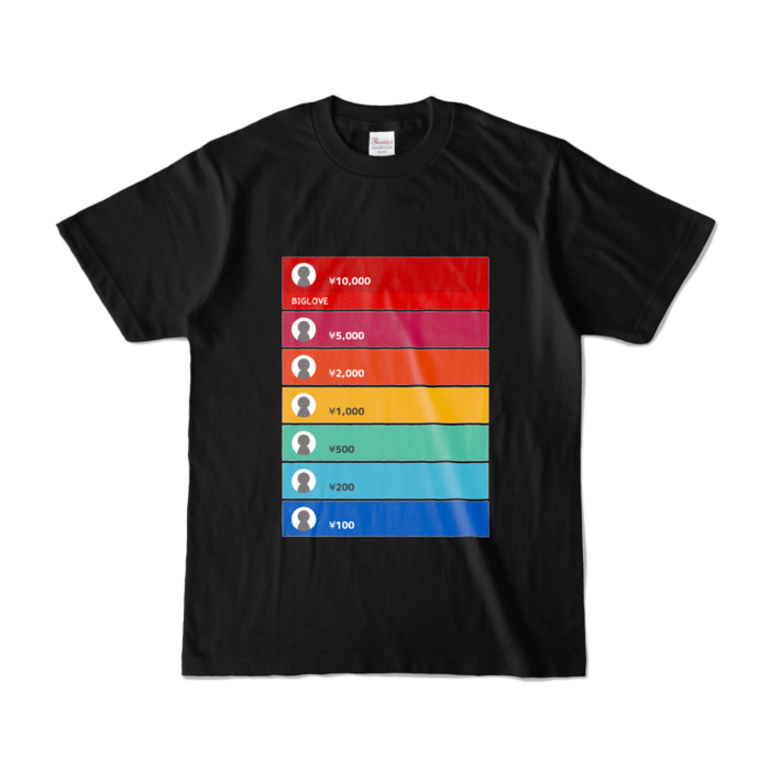 カラーTシャツ - S - ブラック (濃色)