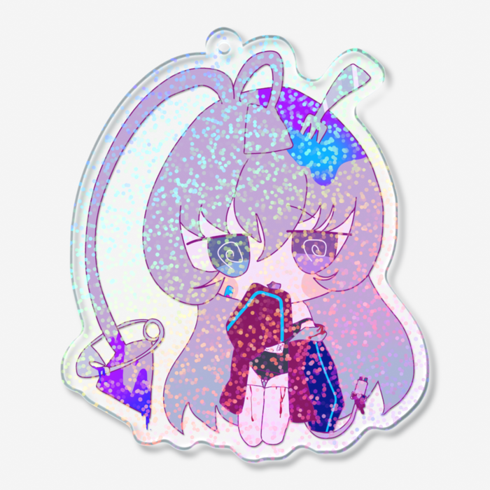 ホログラムアクリルキーホルダー - 70 × 70mm