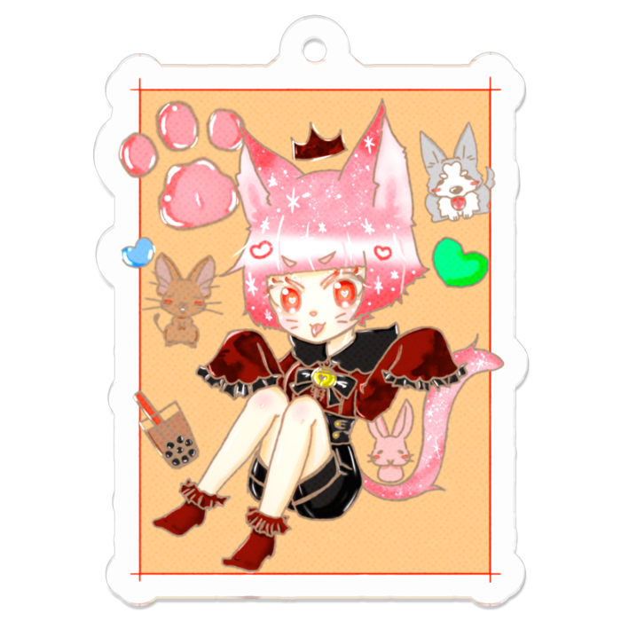 アクリルキーホルダー - 50 x 50 (mm)