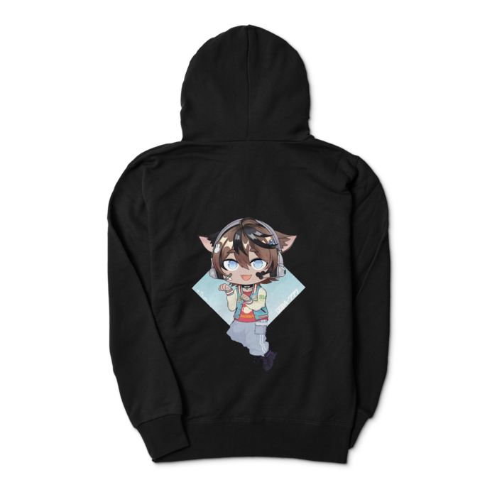 ジップパーカー - S - ブラック