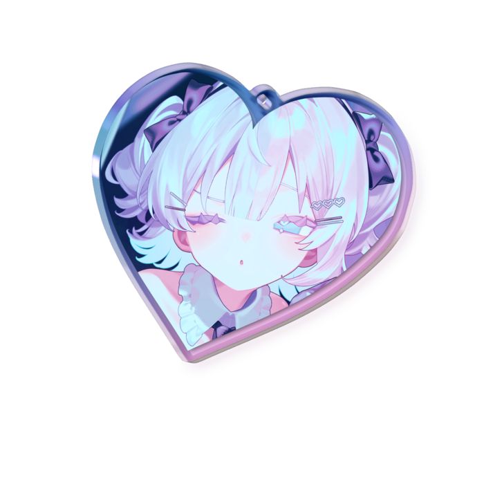 オーロラアクリルキーホルダー - 70 × 70mm