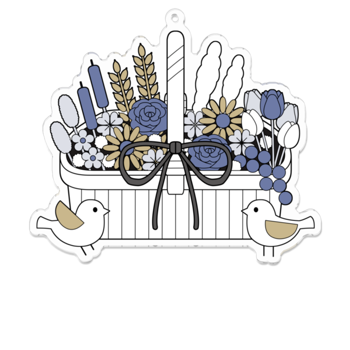 アクリルキーホルダーA　クリア　100 x 100 (mm)