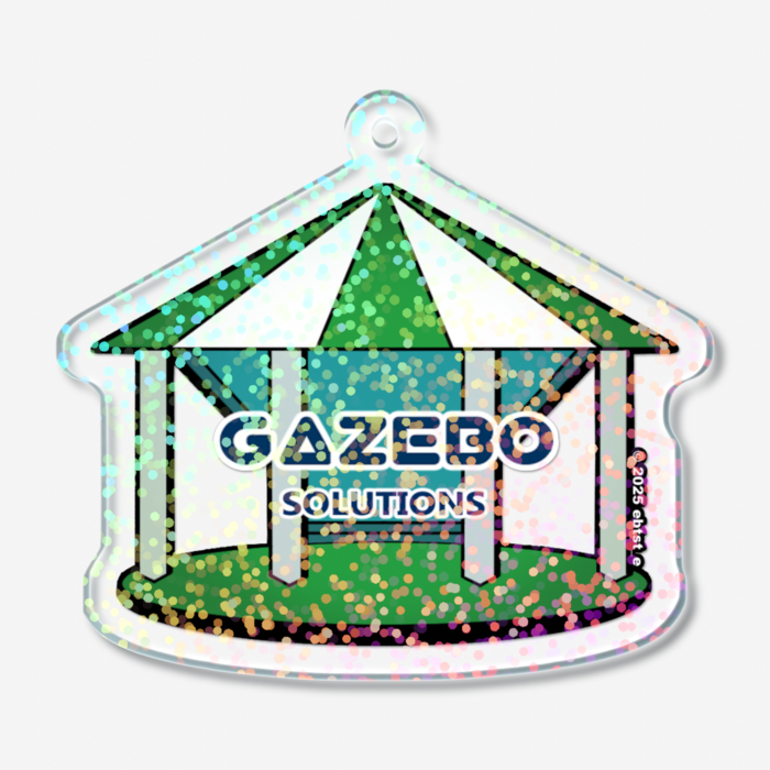 ホログラムアクリルキーホルダー - 50 × 50mm