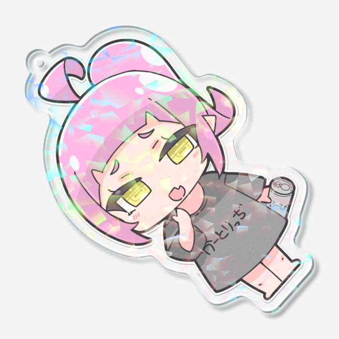 ホログラムアクリルキーホルダー - 70 × 70mm