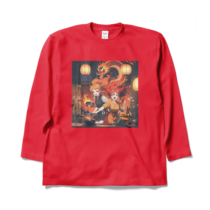 ロングスリーブTシャツ - XL - レッド