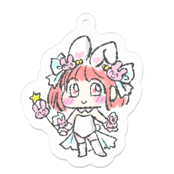 アクリルキーホルダー - 50 x 50 (mm)