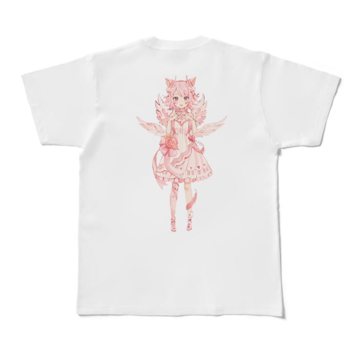 Tシャツ - M - 白(バックプリント)