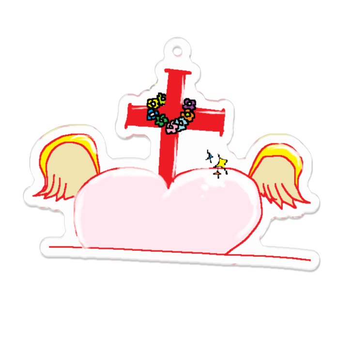 アクリルキーホルダー - 70 x 70 (mm)