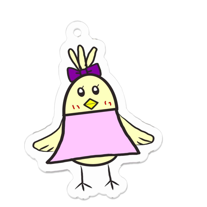 アクリルキーホルダー - 50 x 50 (mm)