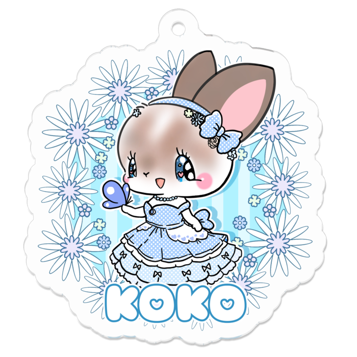 アクリルキーホルダー - 50 x 50 (mm)