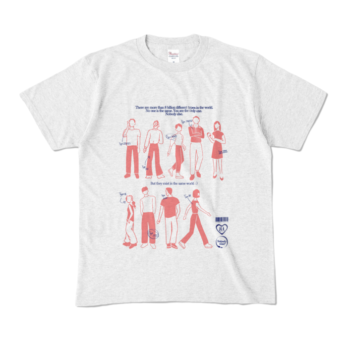 アッシュTシャツ - M - blue