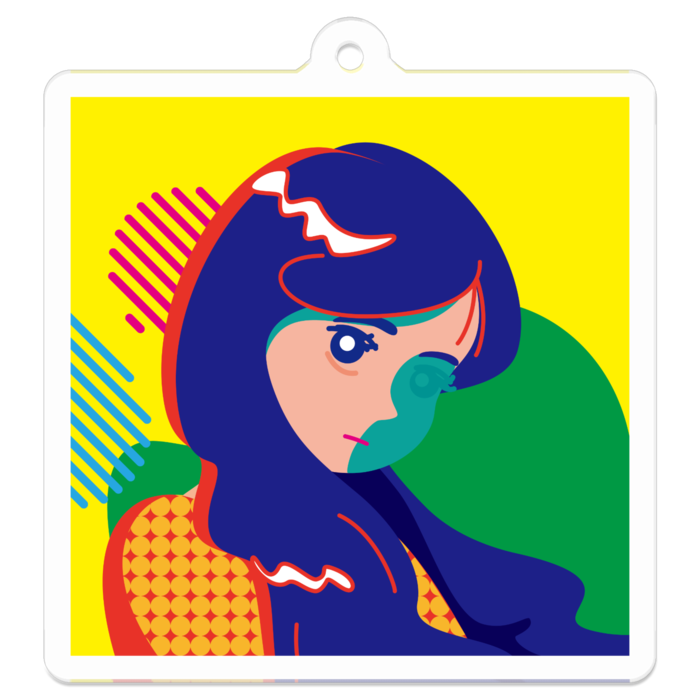 アクリルキーホルダー - 50 x 50 (mm)