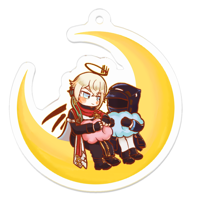 アクリルキーホルダー - 50 x 50 (mm)