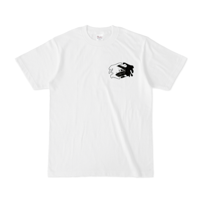 狐月あざみ ロゴTシャツ - S - 白