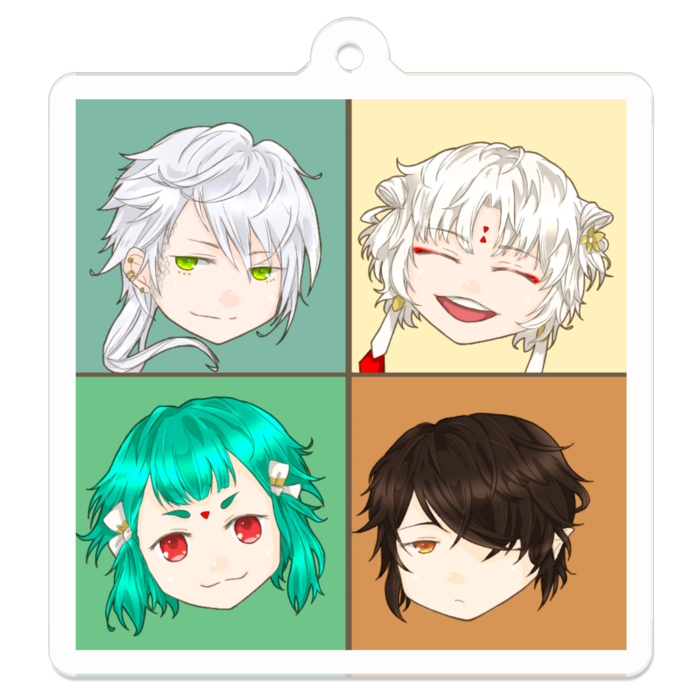 アクリルキーホルダー - 50 x 50 (mm)