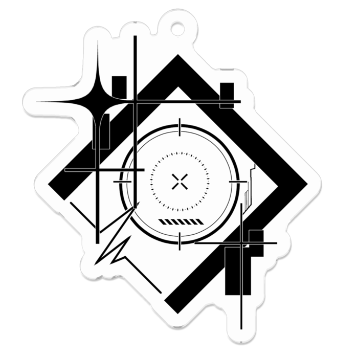 アクリルキーホルダー(コーティング) - 50 x 50 (mm)