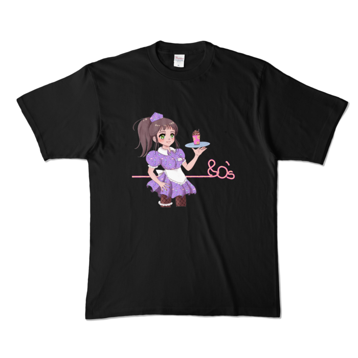 カラーTシャツ - XL - ブラック (濃色)