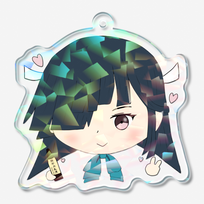 ホログラムアクリルキーホルダー - 50 × 50mm