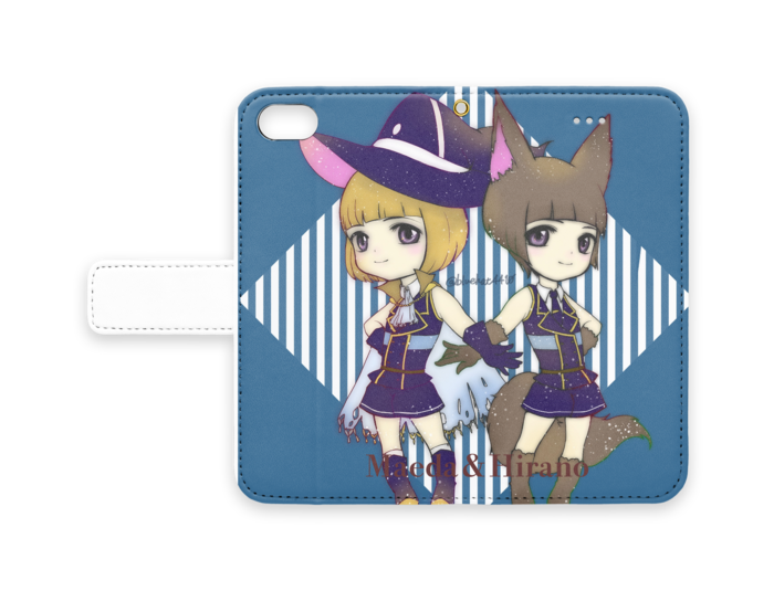 手帳型iPhoneケース - iPhone 8 / 7 - ストラップ穴 あり