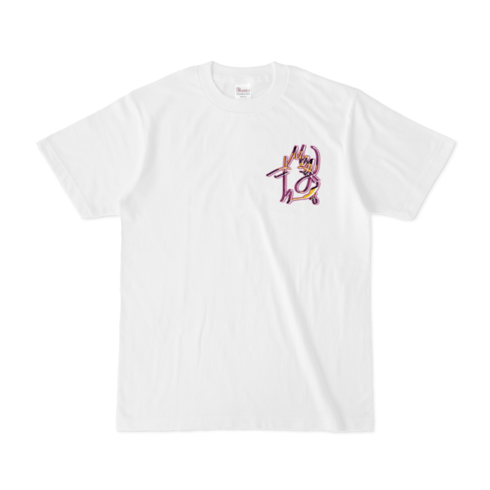 Tシャツ - S - 白(2)ネオン