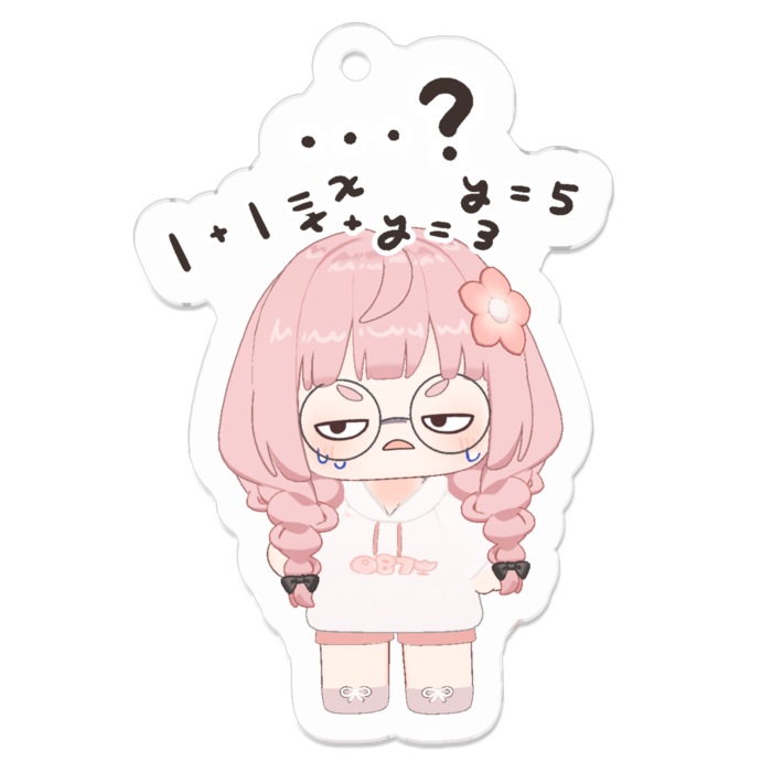 アクリルキーホルダー - 50 x 50 (mm)