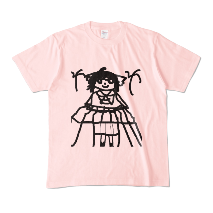 八弥カラーTシャツ - M - ライトピンク (淡色)(1)