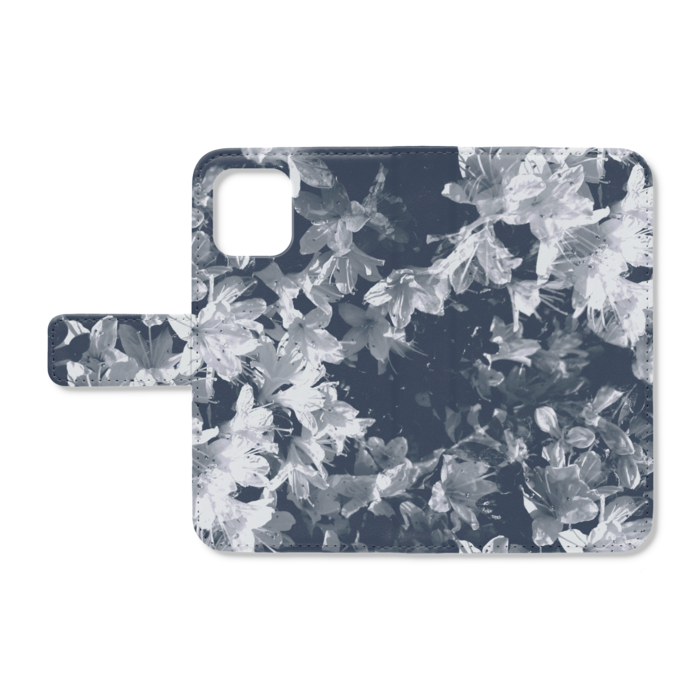 【Azalea(W)】手帳型iPhoneケース - iPhone12 mini - ストラップ穴 なし