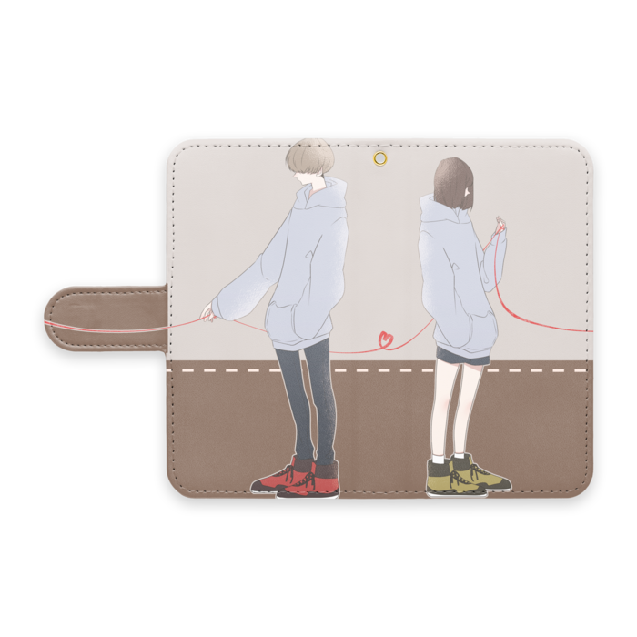 手帳型Androidケース - S - ストラップ穴 あり